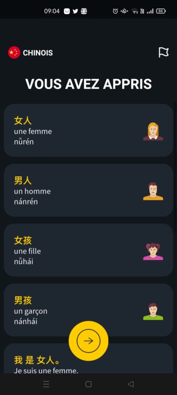 applications pour apprendre le chinois - Ling