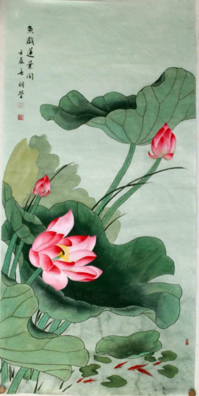 peinture traditionnelle chinoise : peinture de fleurs